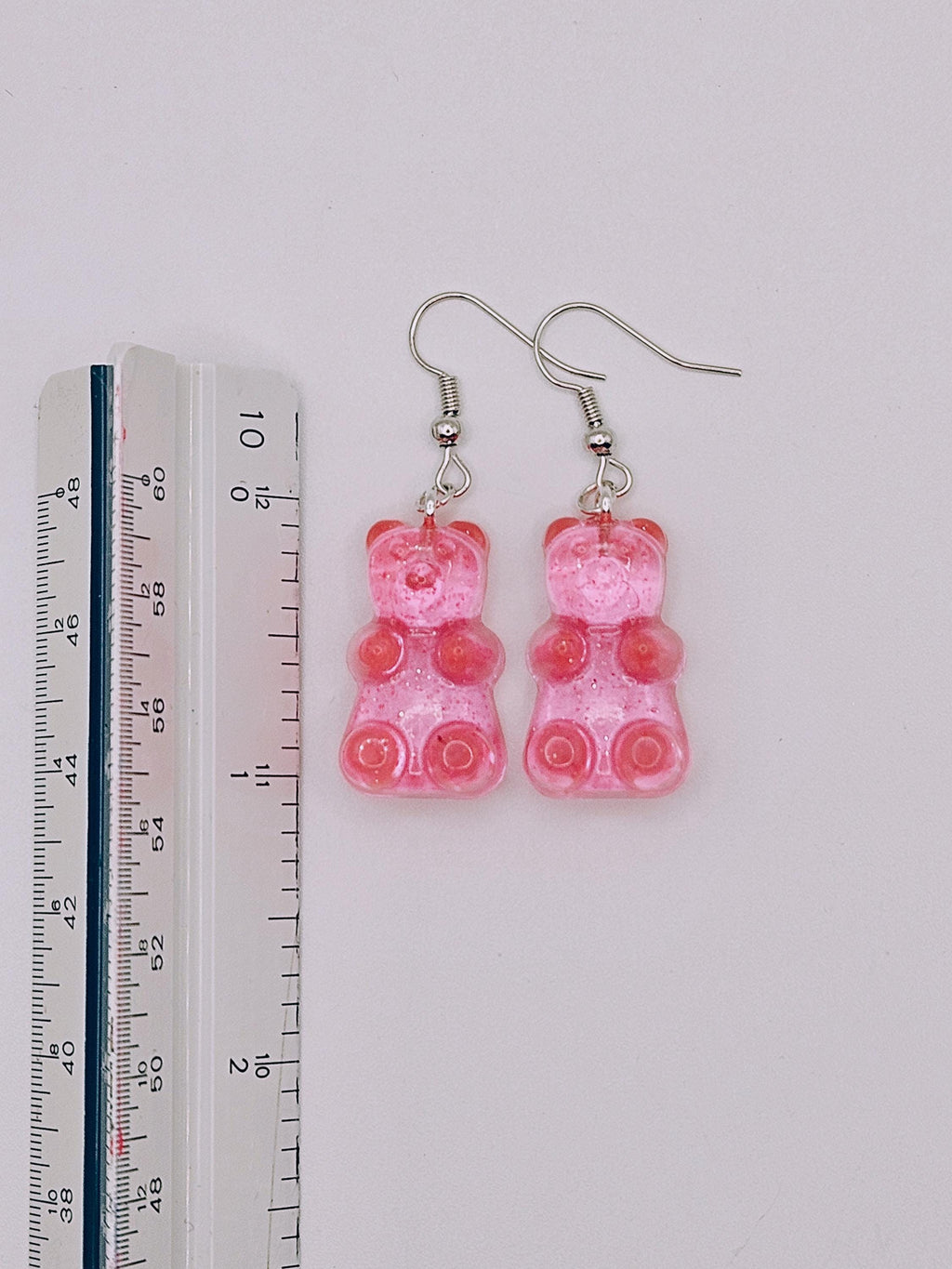 Rainbow Gummy Bear Resin Earrings | Y2K Kawaii Dangle Candy Jewelry