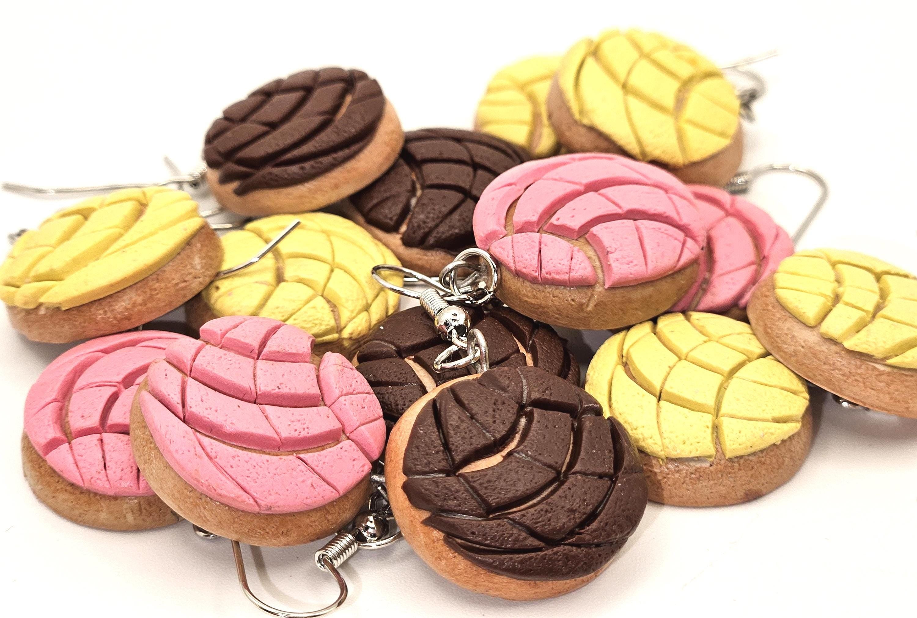 Sweet Concha earrings (Mexican sweet bread)