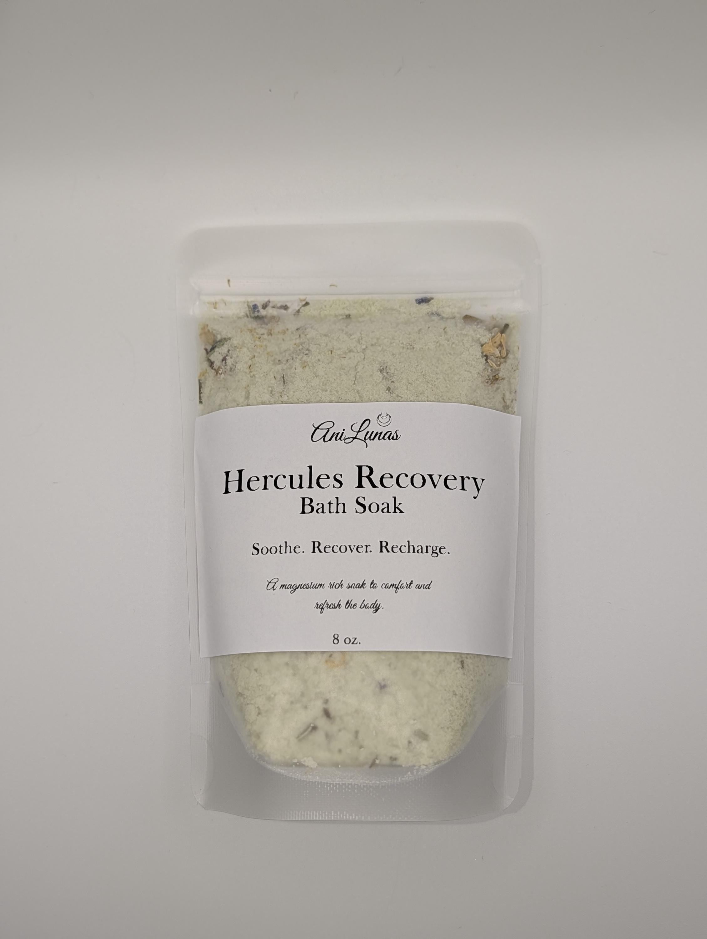 Hercules Recovery Bath Soak | Magnesium Salts, Eucalyptus, Peppermint, Rosemary Essential Oils
