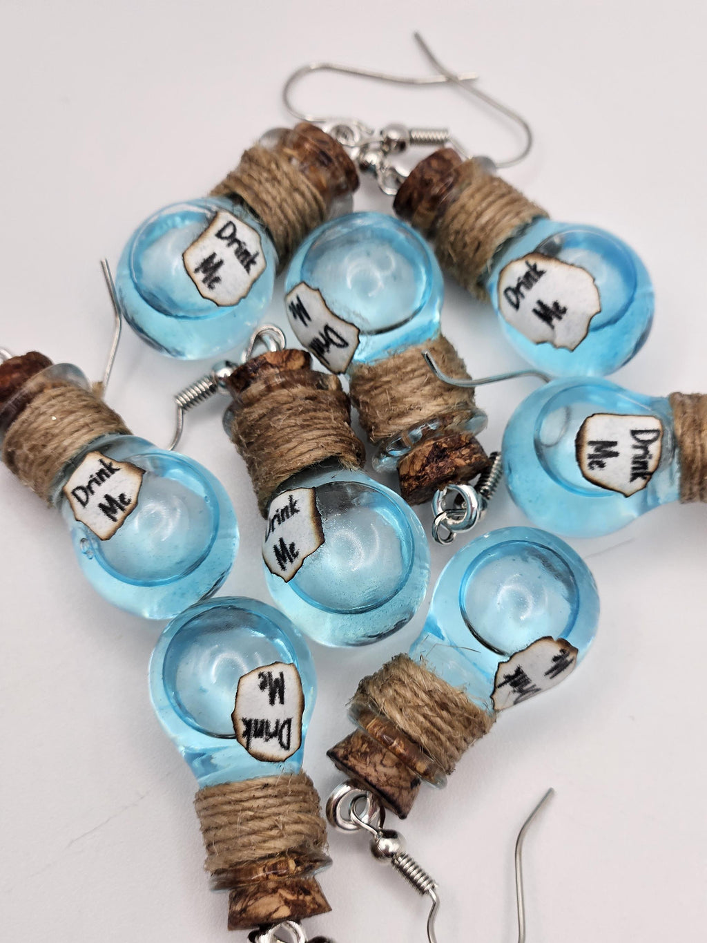 Alice in wonderland- Drink me Potion and eat me cake earrings