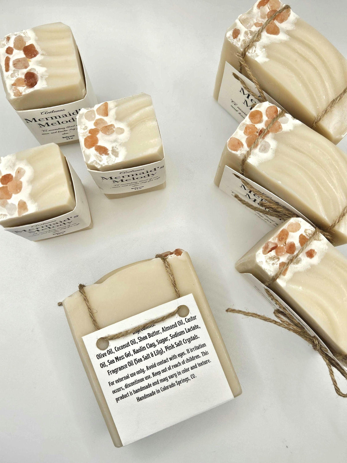 Mermaid's Melody Sea Moss Soap | Handmade Cold Process Artisan Bath Bar