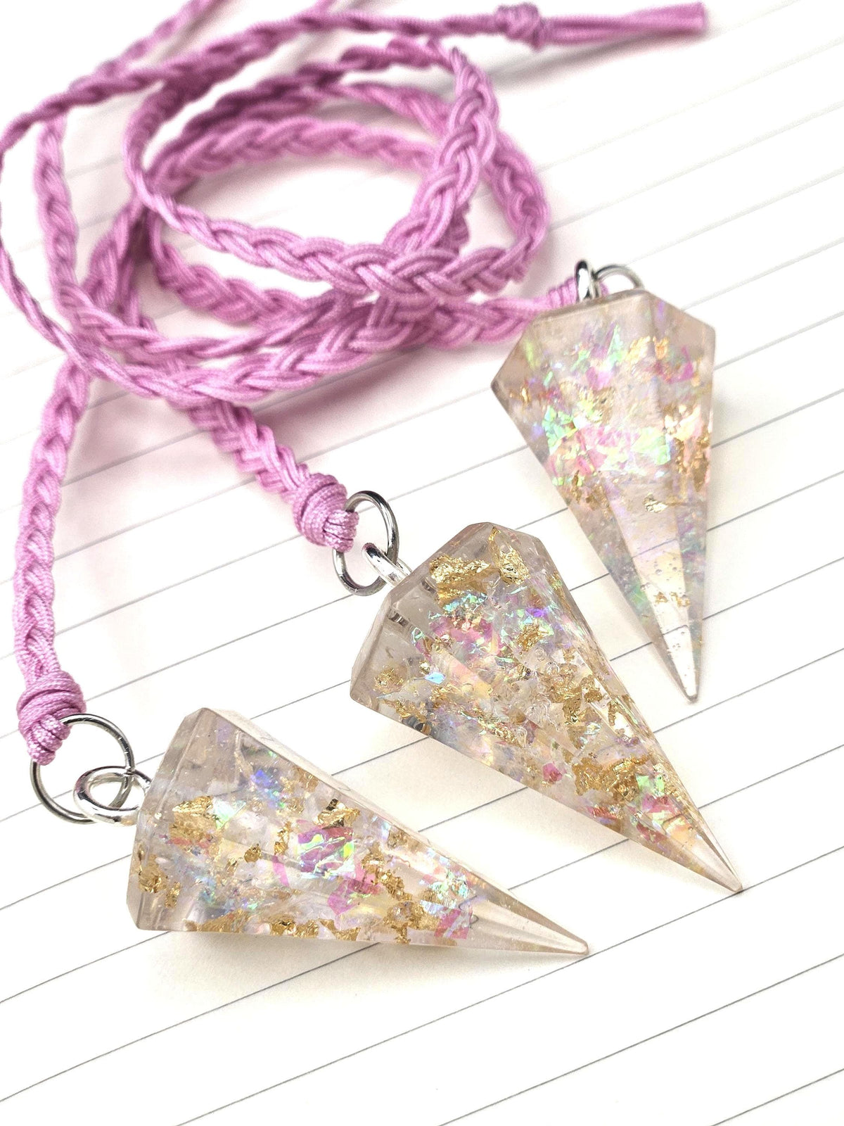 Holo gold pendulum bookmark