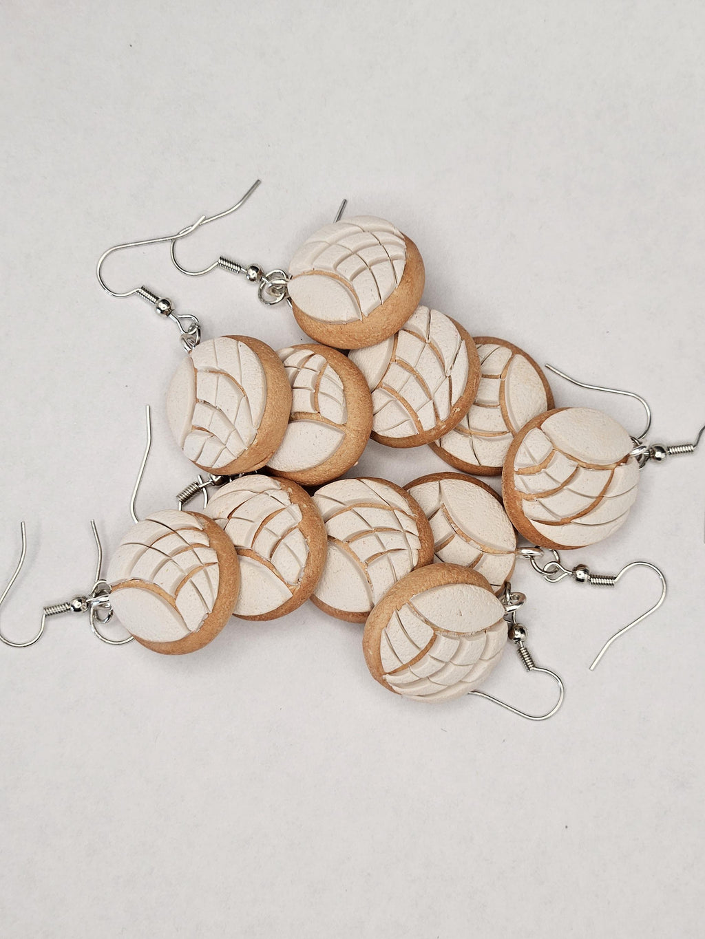 Sweet Concha earrings (Mexican sweet bread)