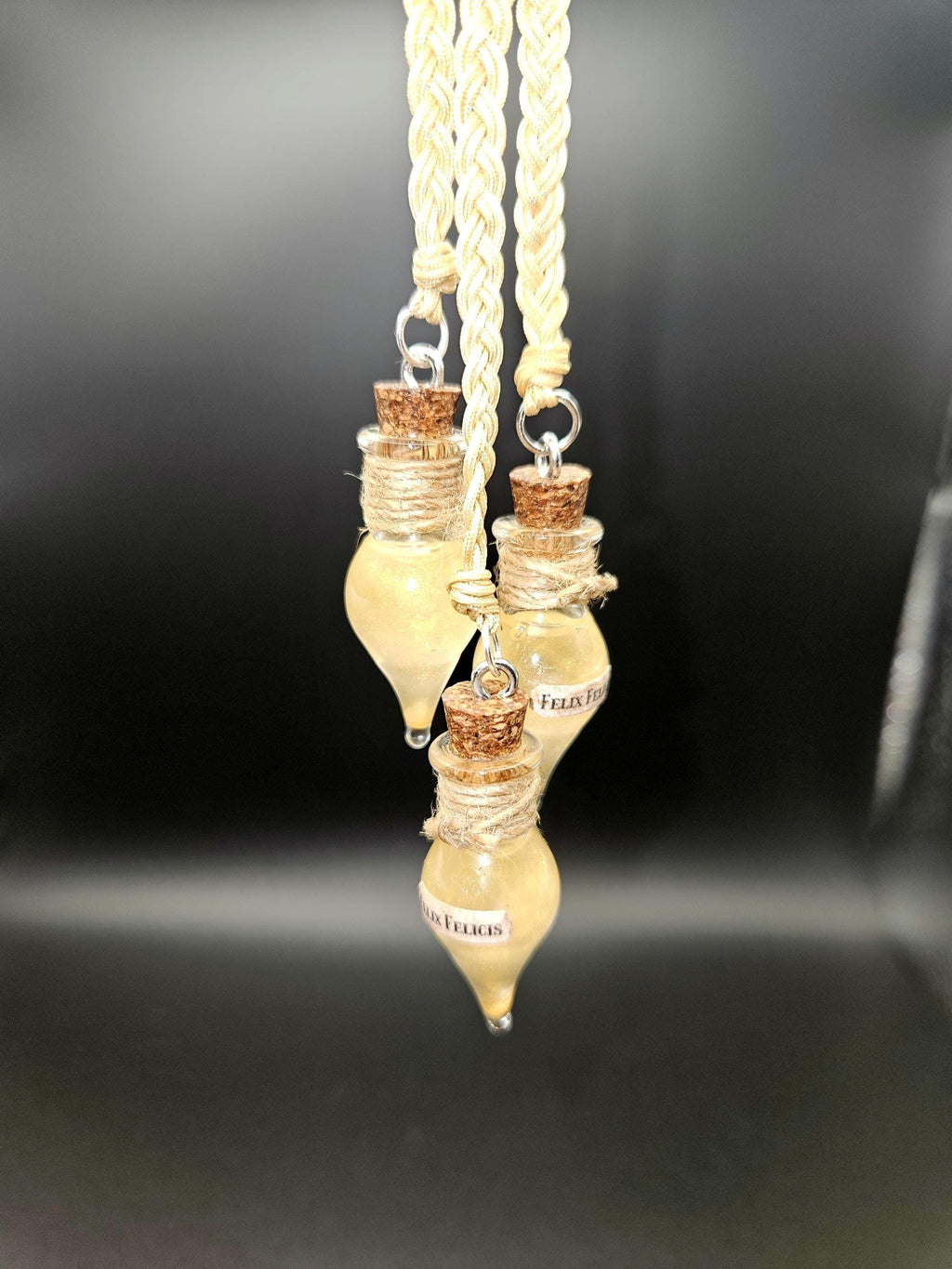 Golden luck potion bookmark- Magical fantasy gift for readers, and book lovers.