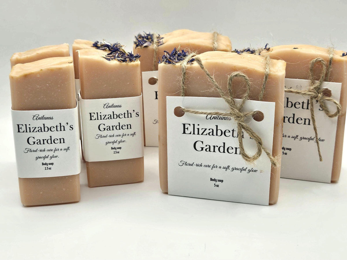 Elizabeth's Garden Handmade Soap | Cherry Blossom Scent, Floral Artisan Bar