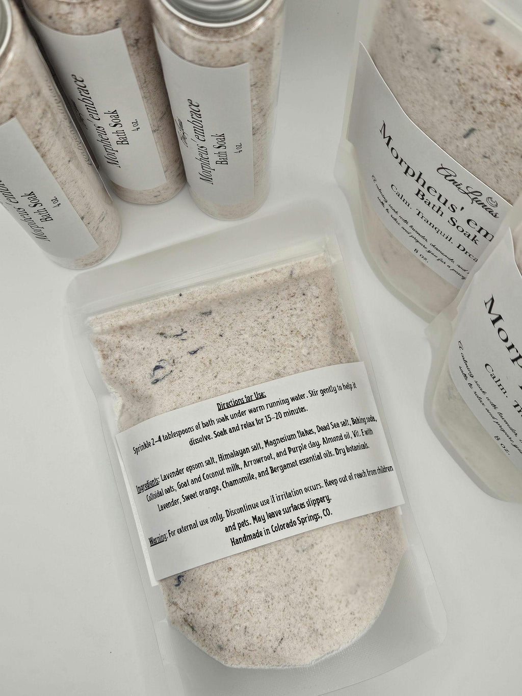 Morpheus' Embrace Bath Soak | Lavender, Chamomile, Magnesium Relaxation bath salts