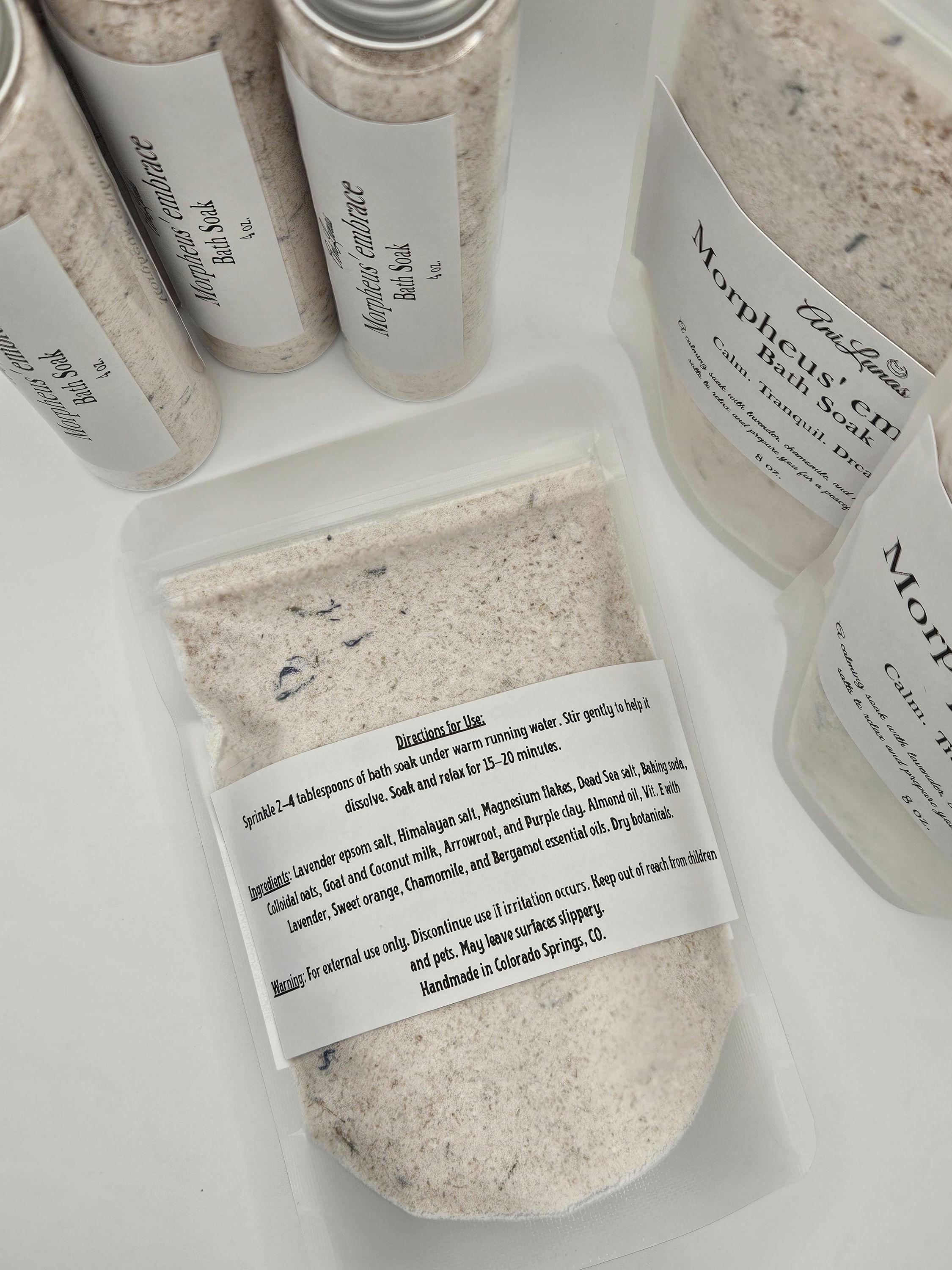 Morpheus' Embrace Bath Soak | Lavender, Chamomile, Magnesium Relaxation bath salts