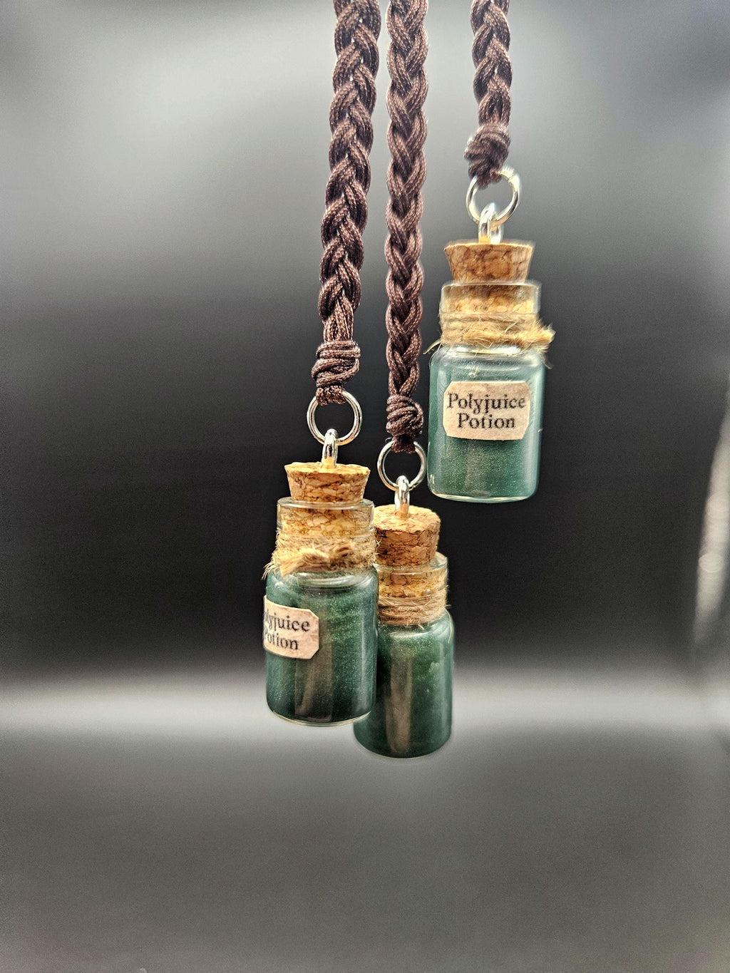 Mini green potion bottle bookmark-Fantasy inspired magical elixir for book lovers.