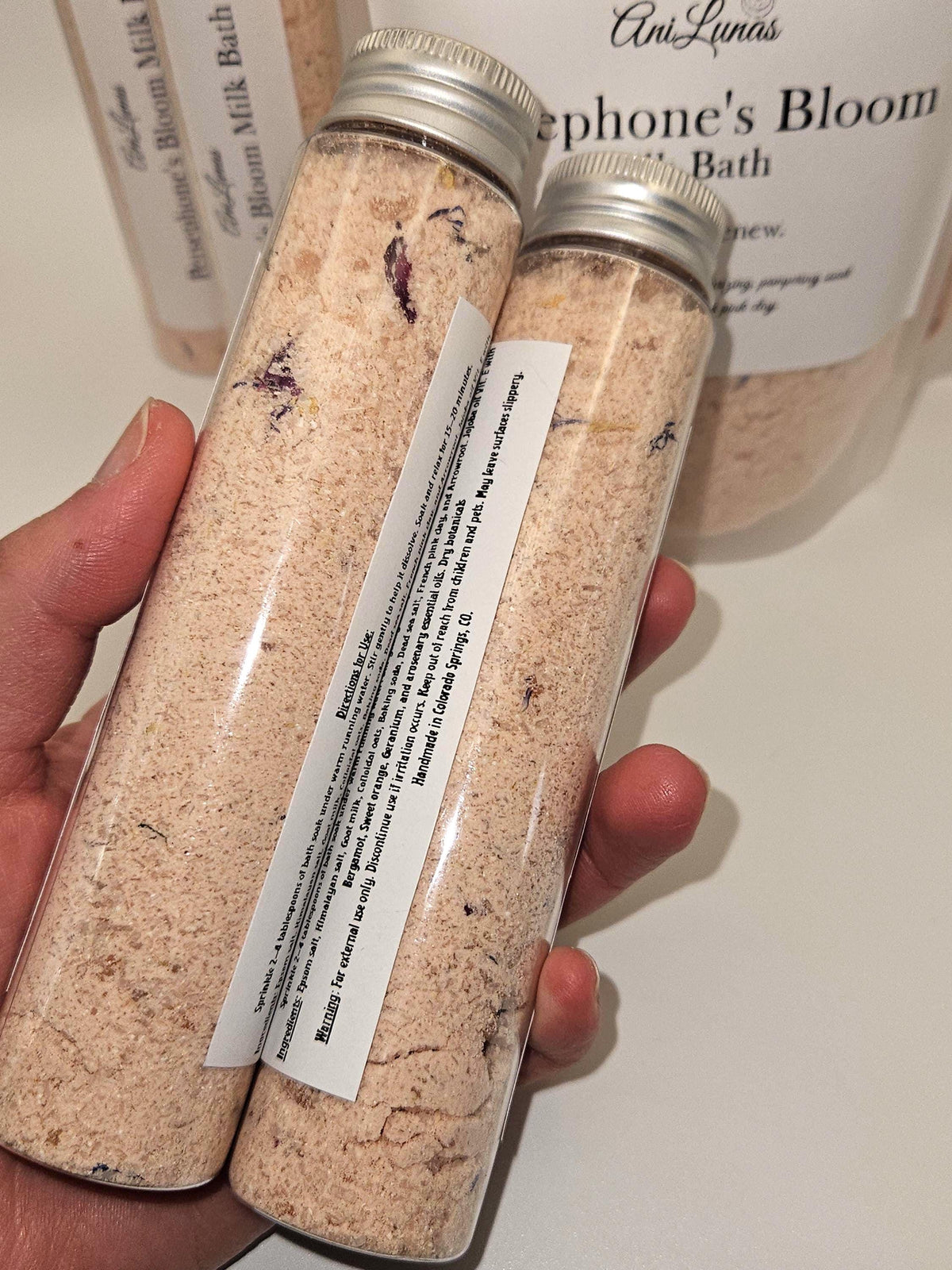 Hades Detox Soak, Persephone Milk bath | Charcoal, Goat Milk, Floral, Detoxifying bundle set