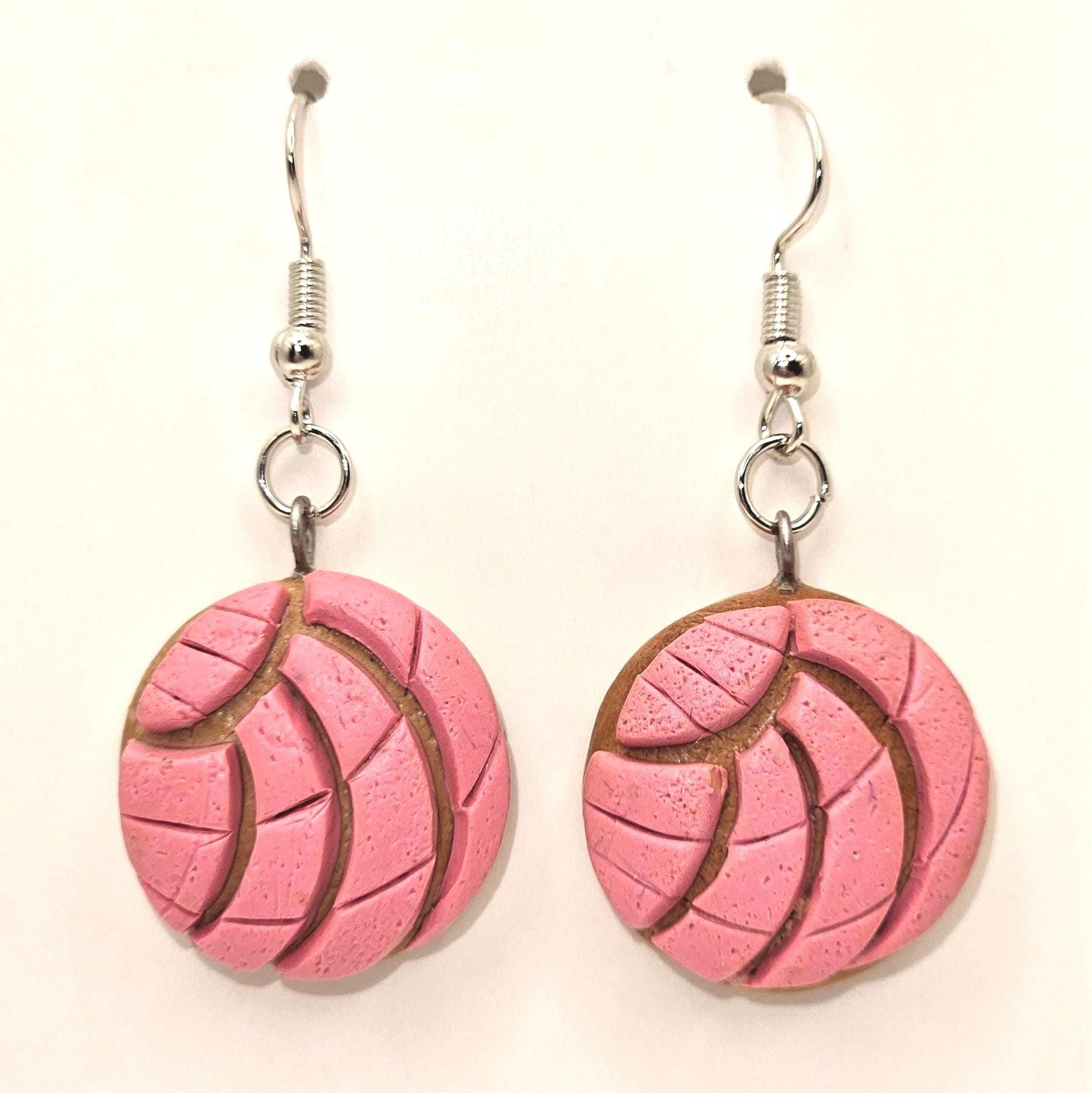 Sweet Concha earrings (Mexican sweet bread)