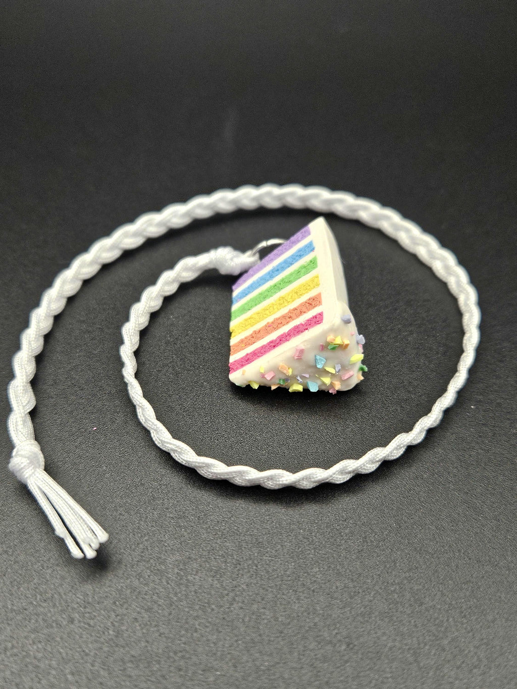 Rainbow cake bookmark. Polymerclay Rainbow cake.