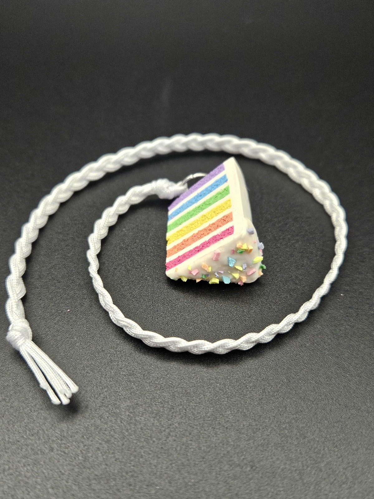 Rainbow cake bookmark. Polymerclay Rainbow cake.
