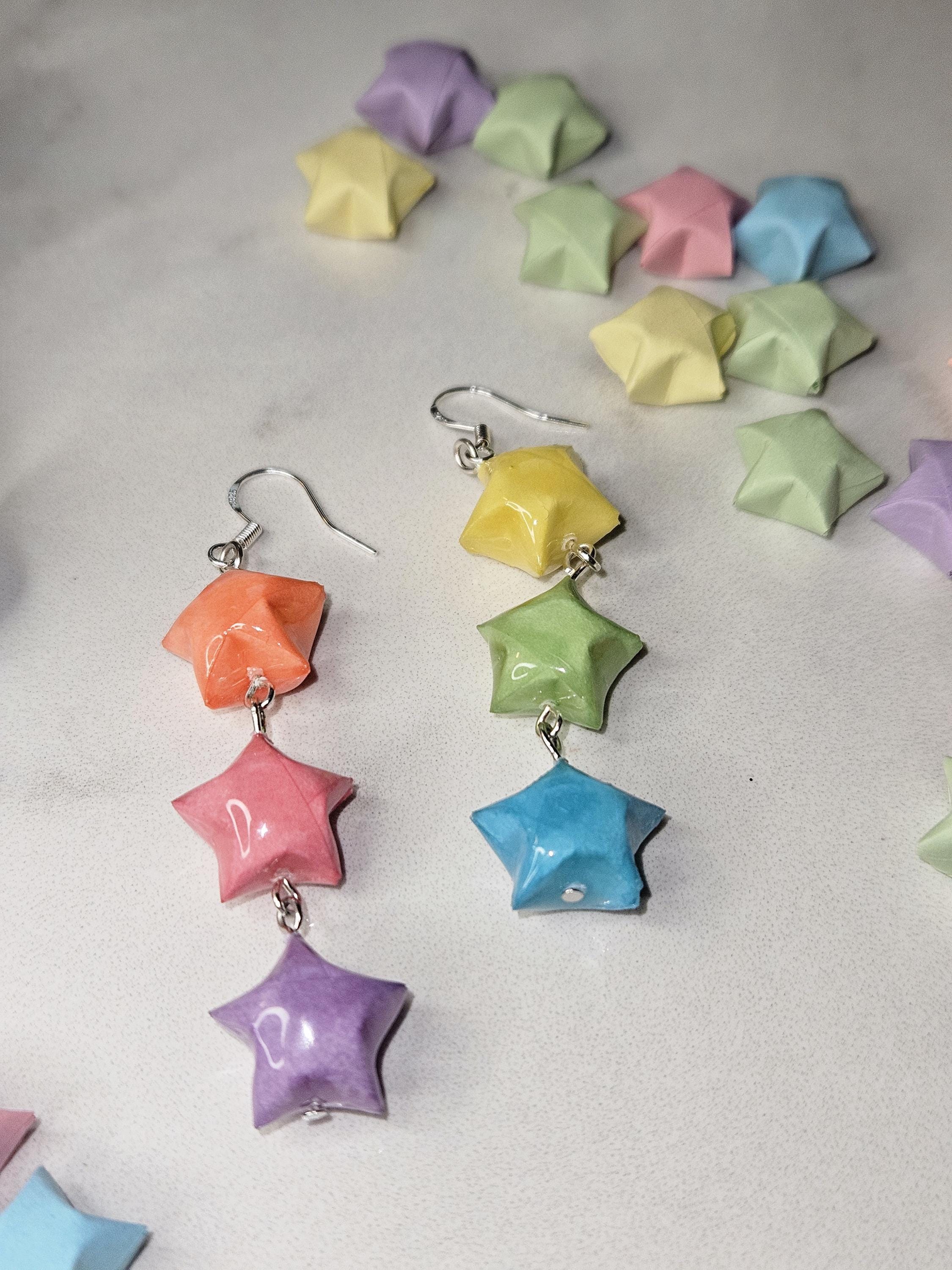 Lucky star rainbow earrings