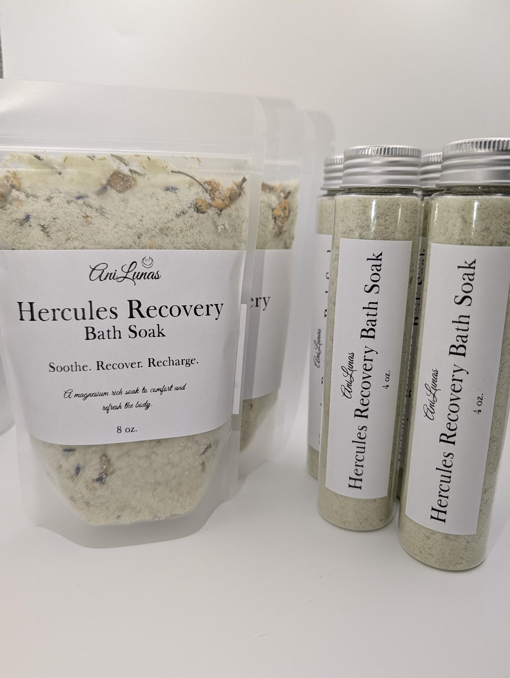 Hercules Recovery Bath Soak | Magnesium Salts, Eucalyptus, Peppermint, Rosemary Essential Oils