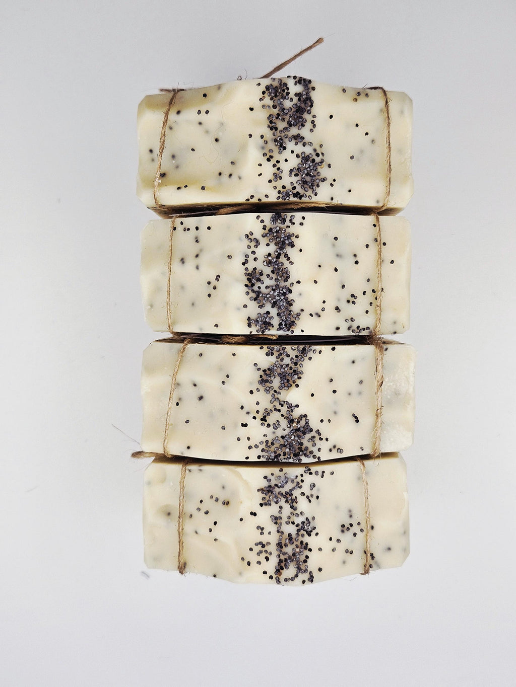 Handmade Lemon Poppy Seed Soap Bar | Natural Cold Process Exfoliating Clay Soap