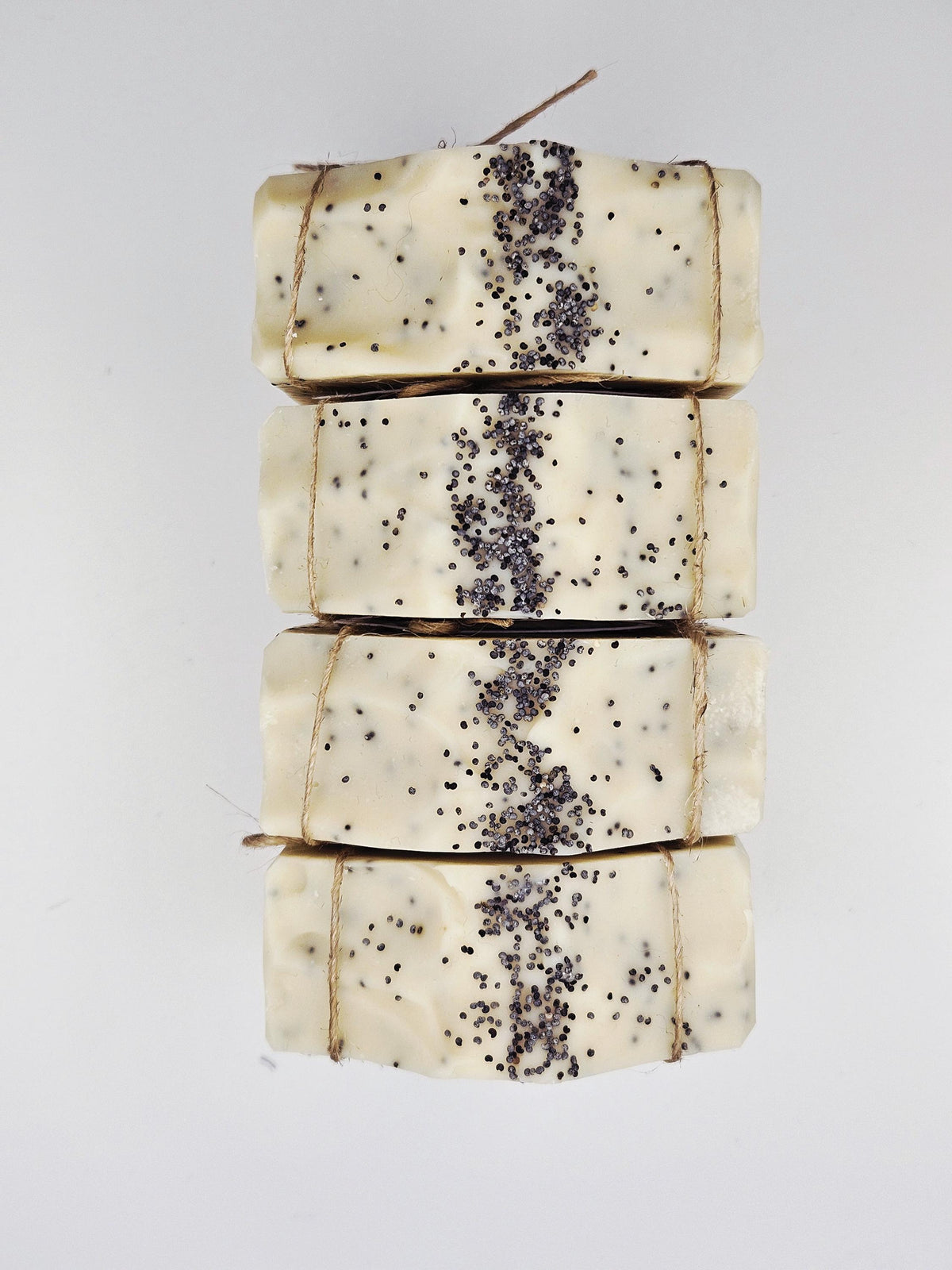 Handmade Lemon Poppy Seed Soap Bar | Natural Cold Process Exfoliating Clay Soap