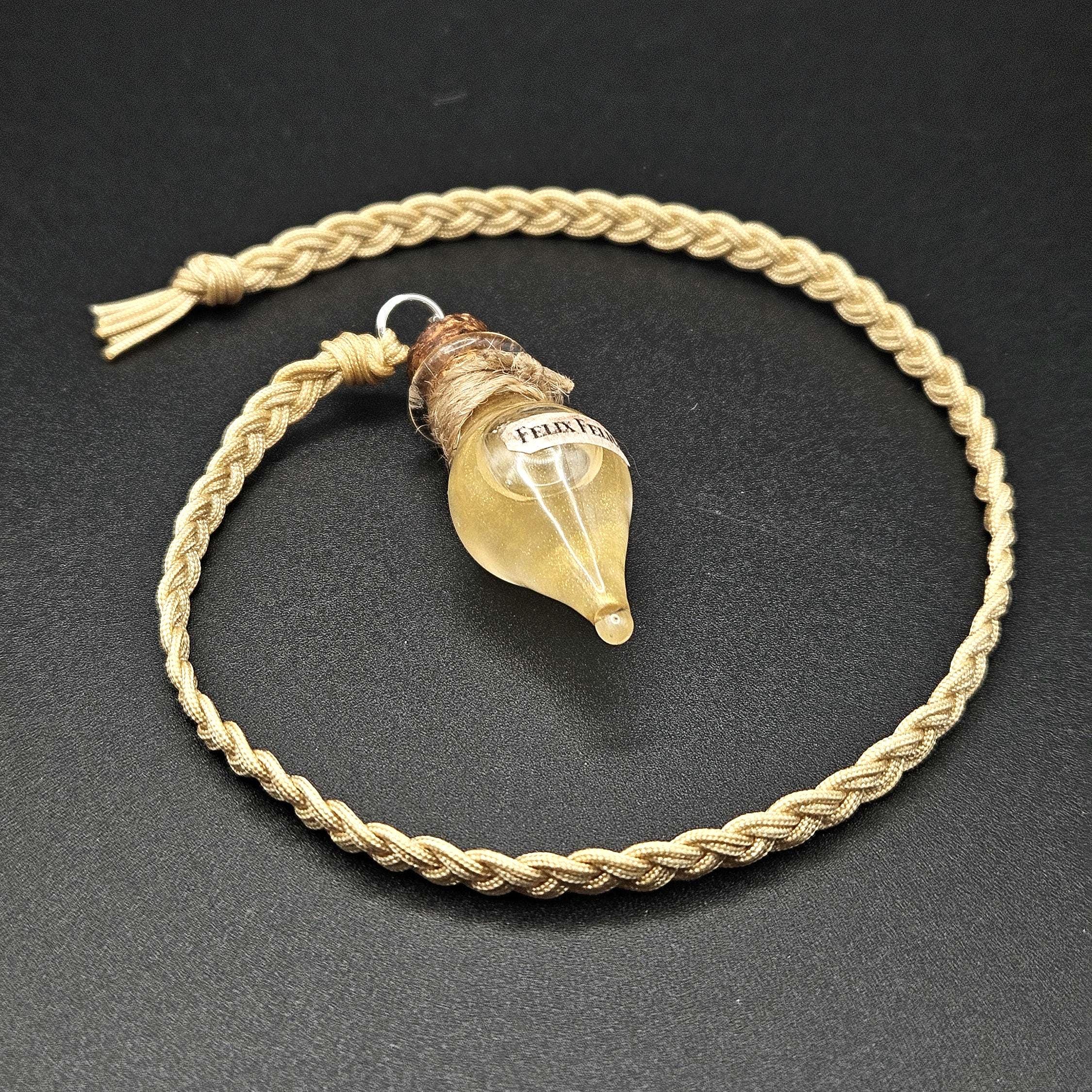 Golden luck potion bookmark- Magical fantasy gift for readers, and book lovers.
