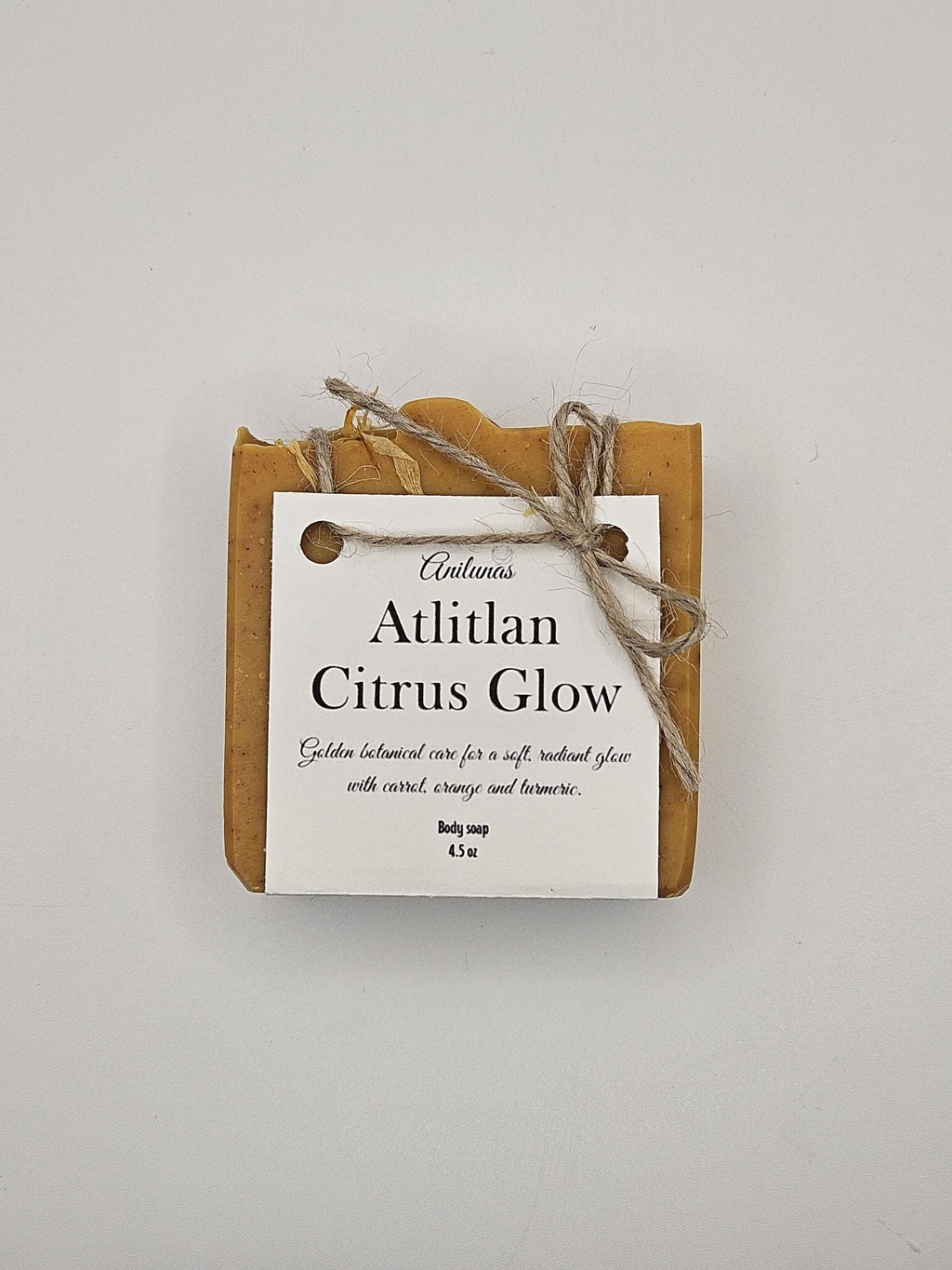 Handmade Citrus Glow Soap – Turmeric, Carrot, Orange Botanical Body Bar