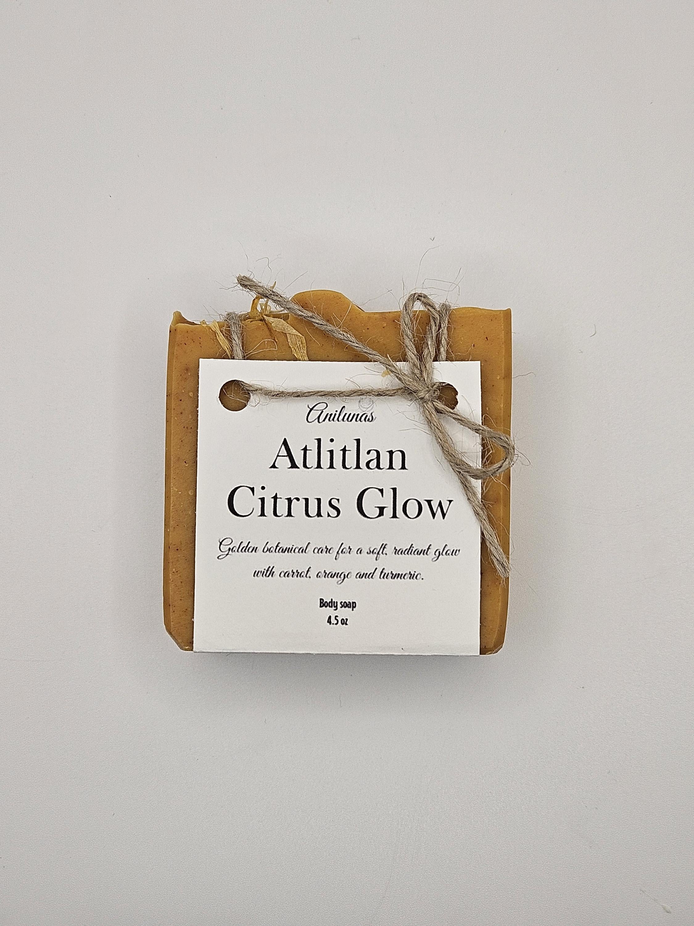 Handmade Citrus Glow Soap – Turmeric, Carrot, Orange Botanical Body Bar