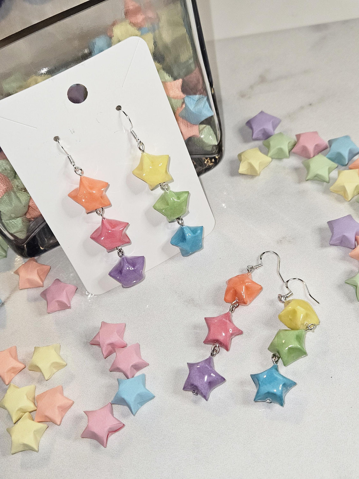 Lucky star rainbow earrings