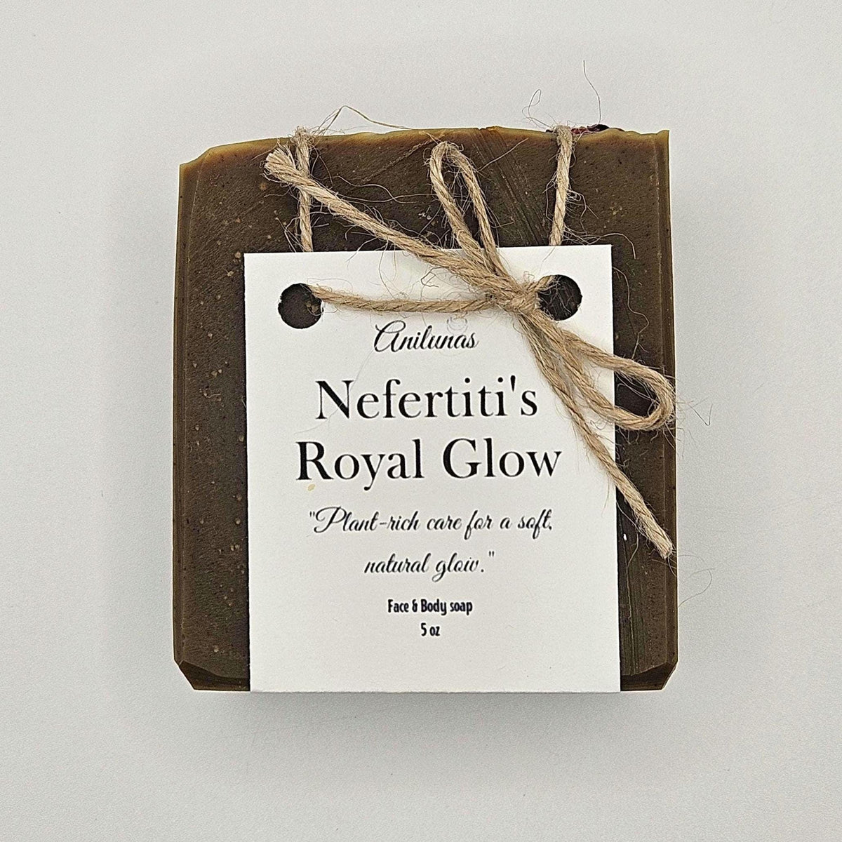 Nefertiti's Royal Glow Face Body Soap | Herbal Natural Skincare, Moringa Matcha Soap
