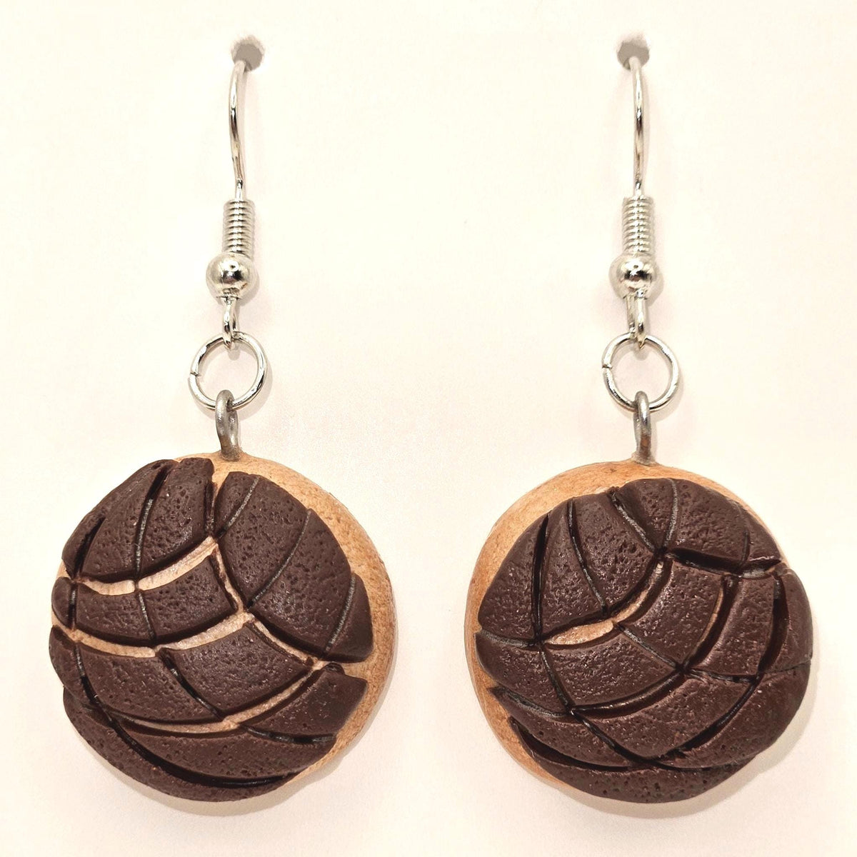 Sweet Concha earrings (Mexican sweet bread)