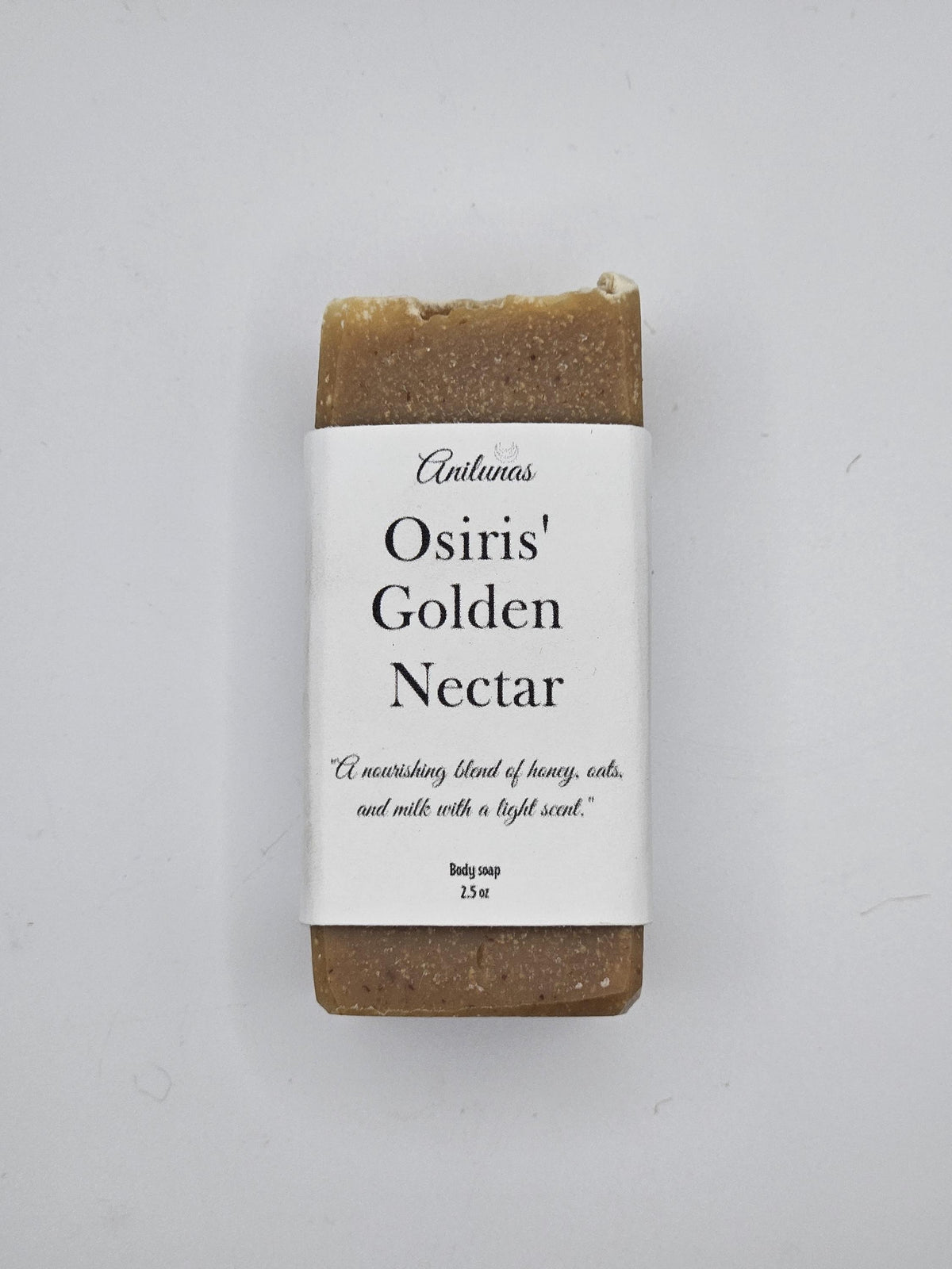Osiris’ Golden Nectar Soap / Handmade Cold Proess Oat, Milk and Honey soap