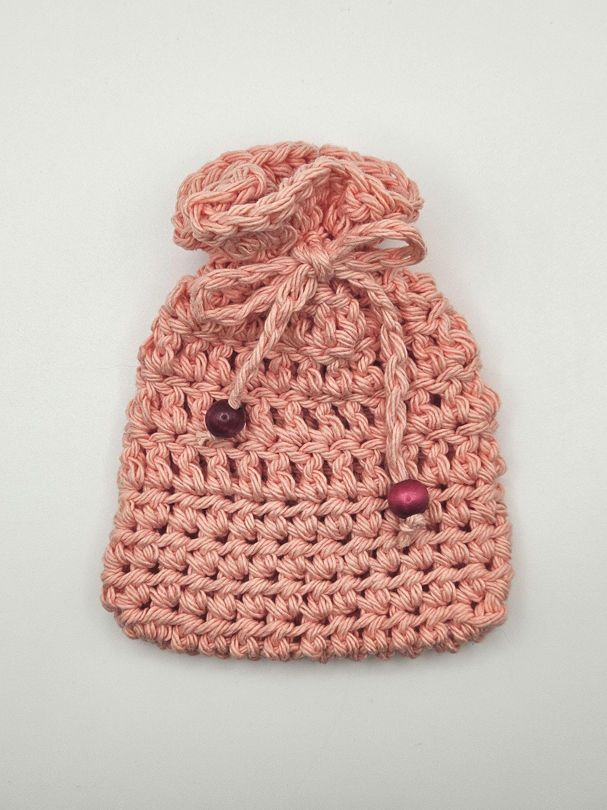 Crocheted Cotton Soap Saver Bag | Reusable Eco-Friendly Bath Accessory