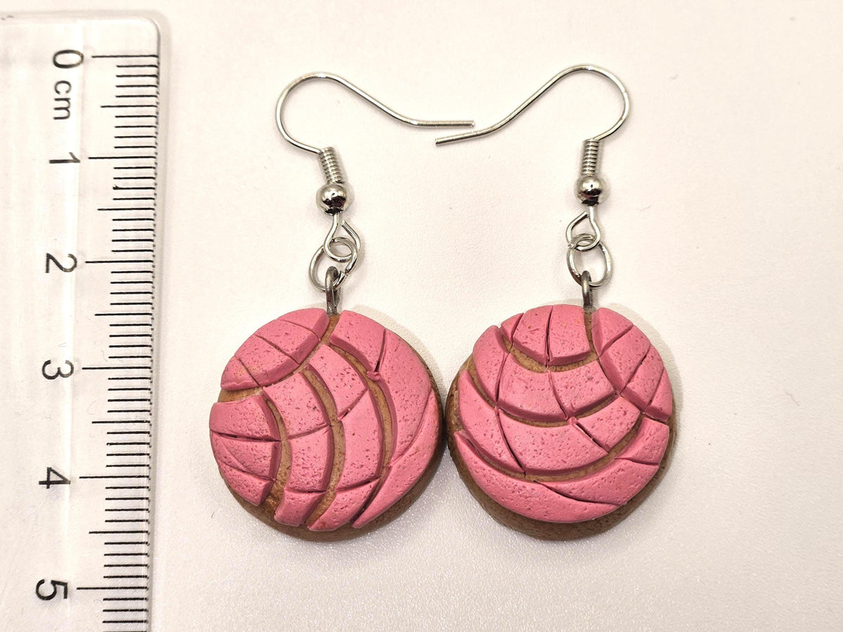 Sweet Concha earrings (Mexican sweet bread)