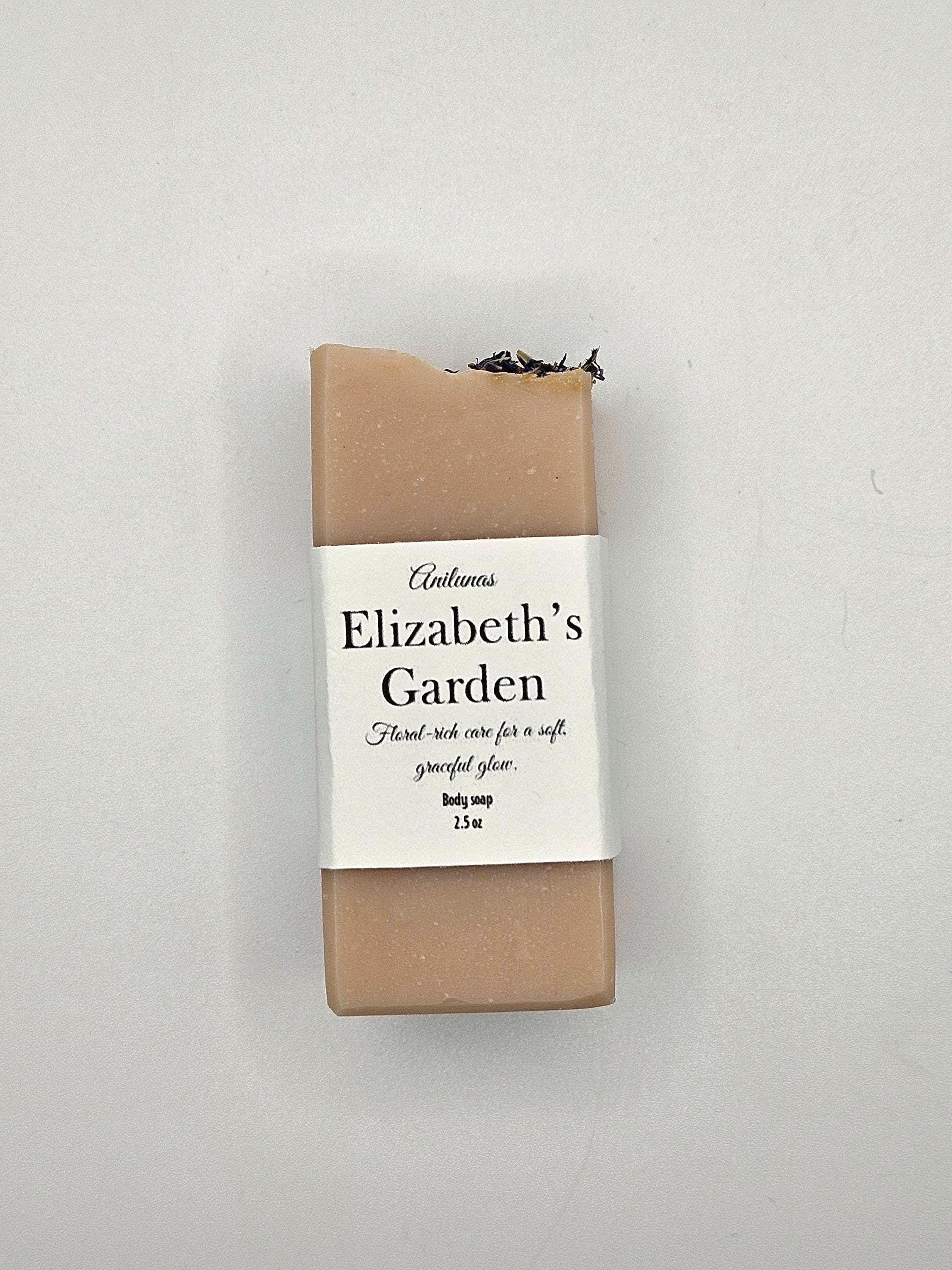 Elizabeth's Garden Handmade Soap | Cherry Blossom Scent, Floral Artisan Bar