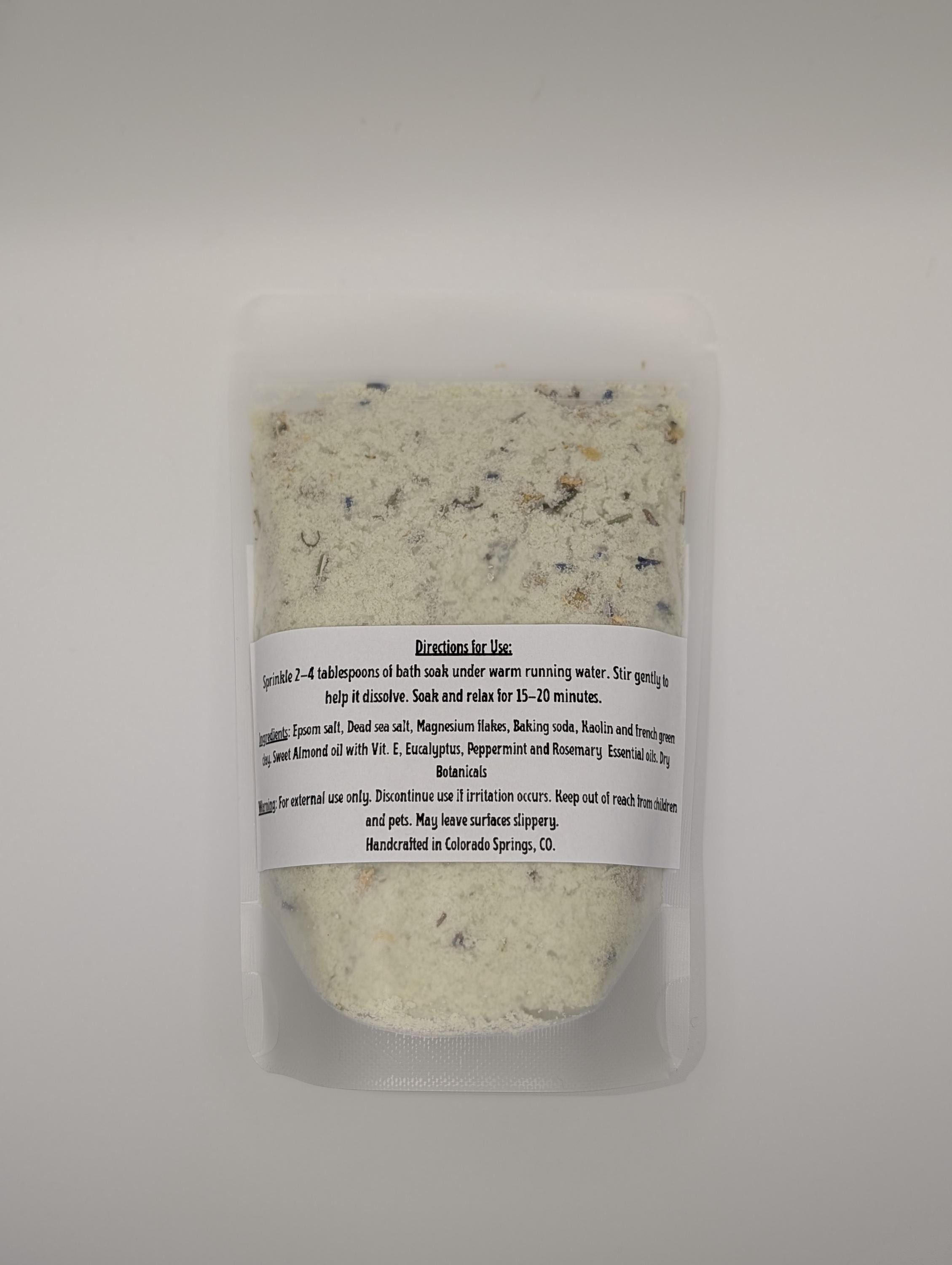Hercules Recovery Bath Soak | Magnesium Salts, Eucalyptus, Peppermint, Rosemary Essential Oils