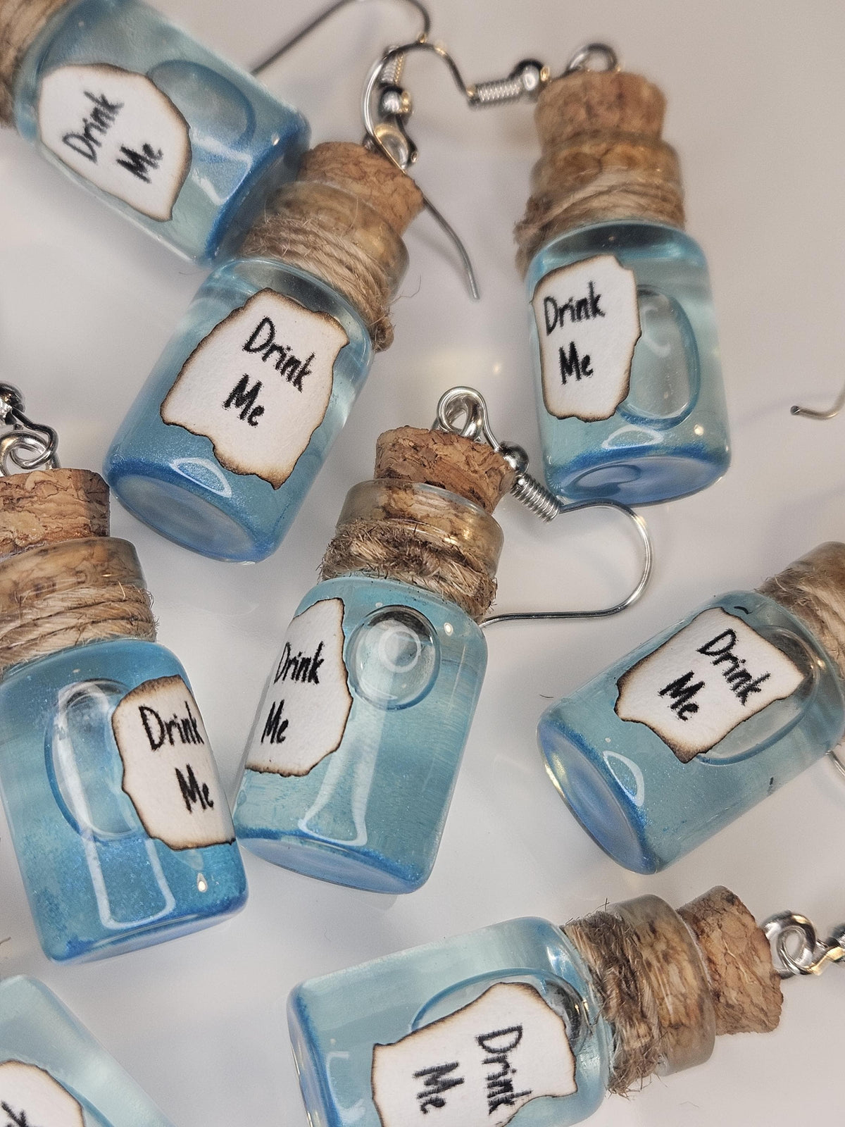 Alice in wonderland- Drink me Potion and eat me cake earrings