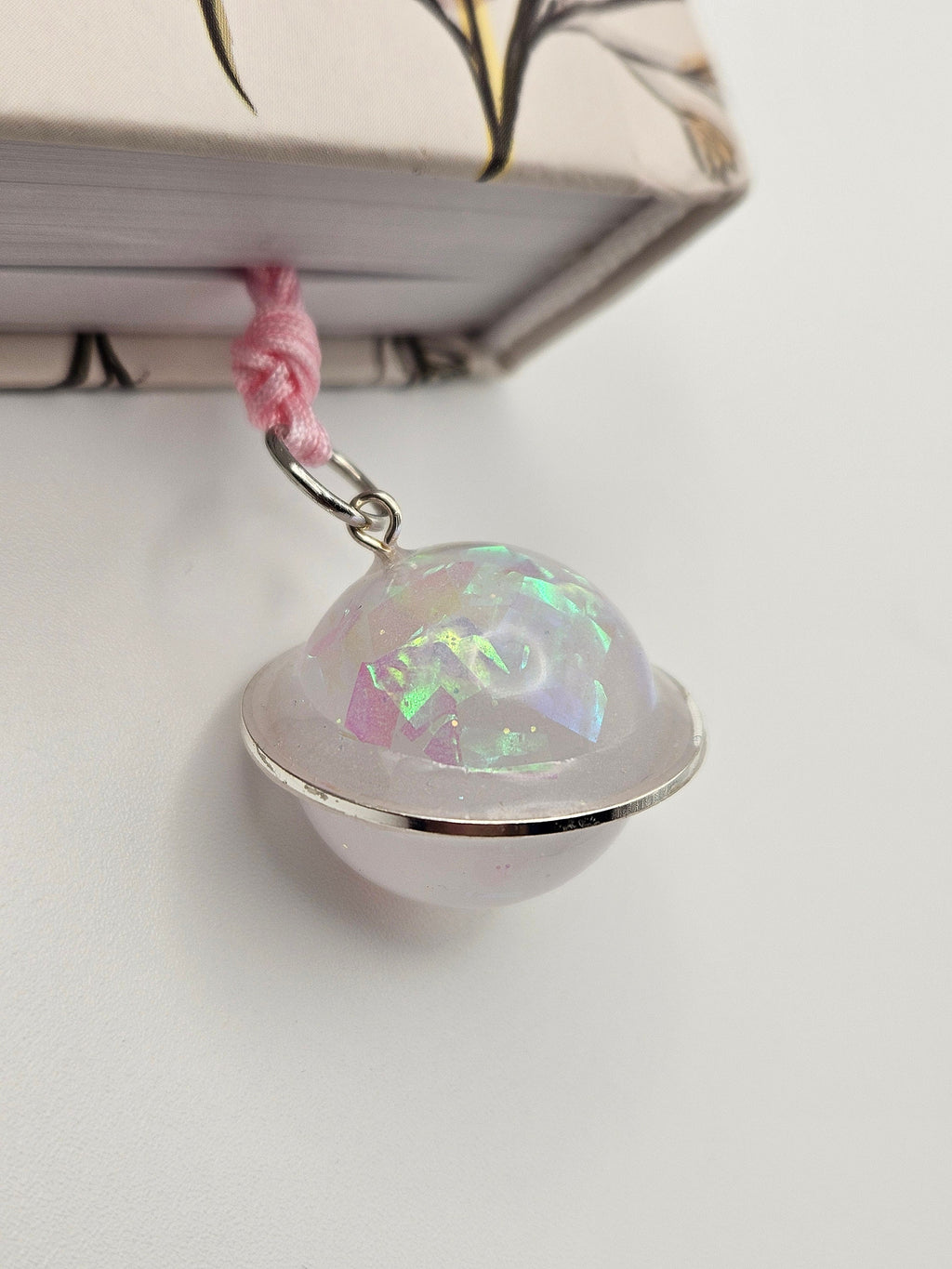 Saturn Pink Opal bookmark