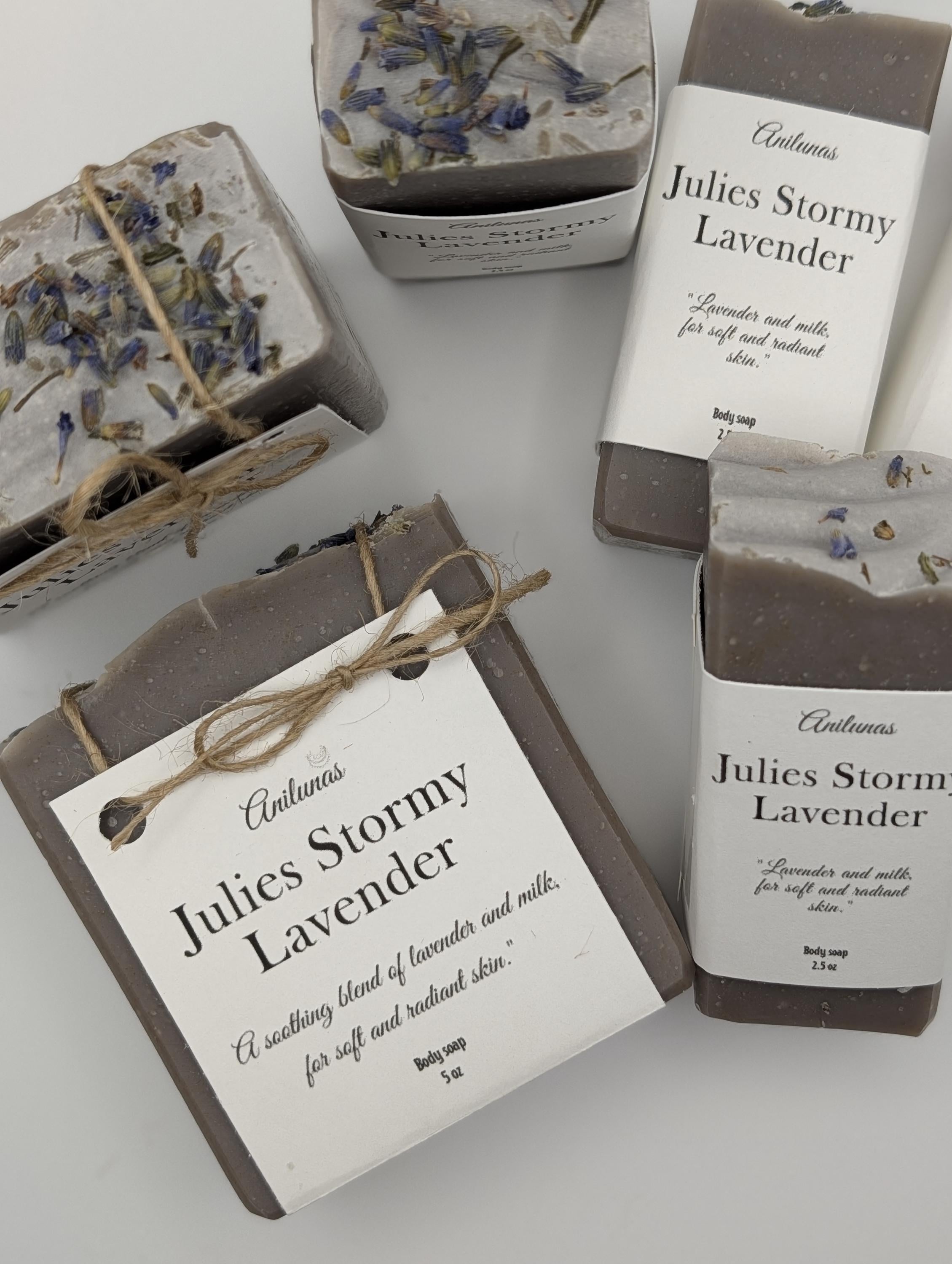 Julies Stormy Lavender | Handmade Lavender & Goat Milk Soap