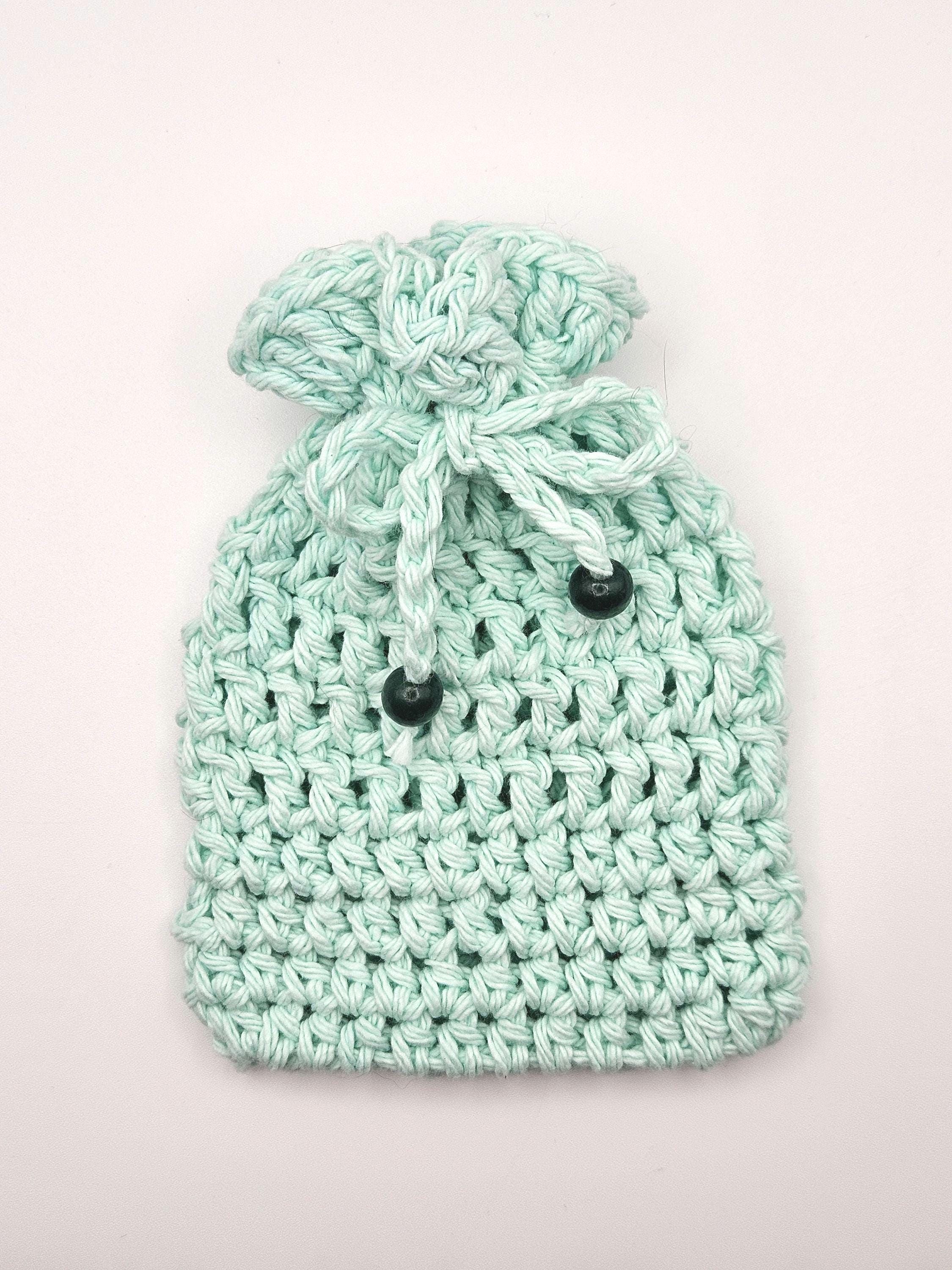 Crocheted Cotton Soap Saver Bag | Reusable Eco-Friendly Bath Accessory