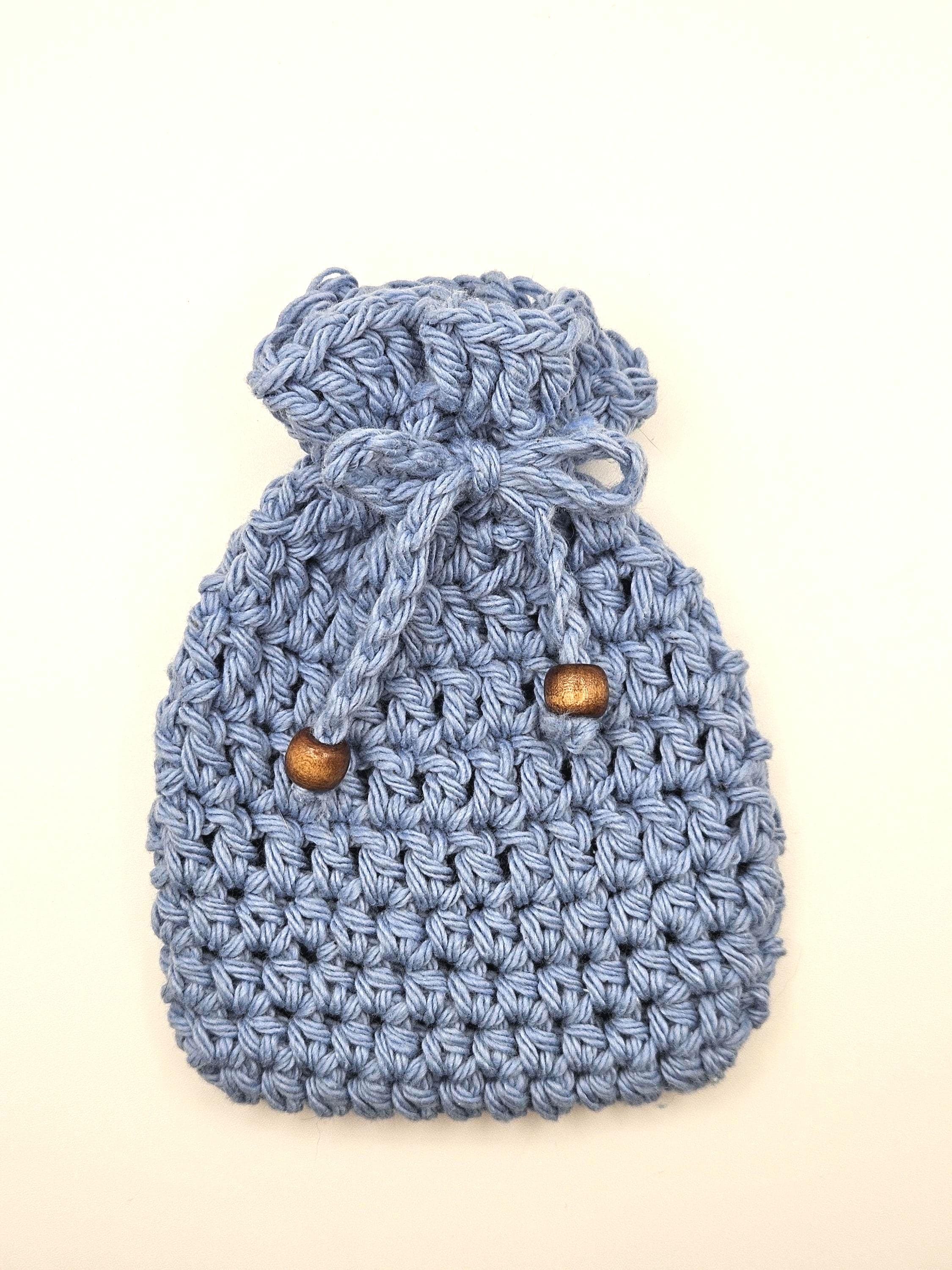 Crocheted Cotton Soap Saver Bag | Reusable Eco-Friendly Bath Accessory
