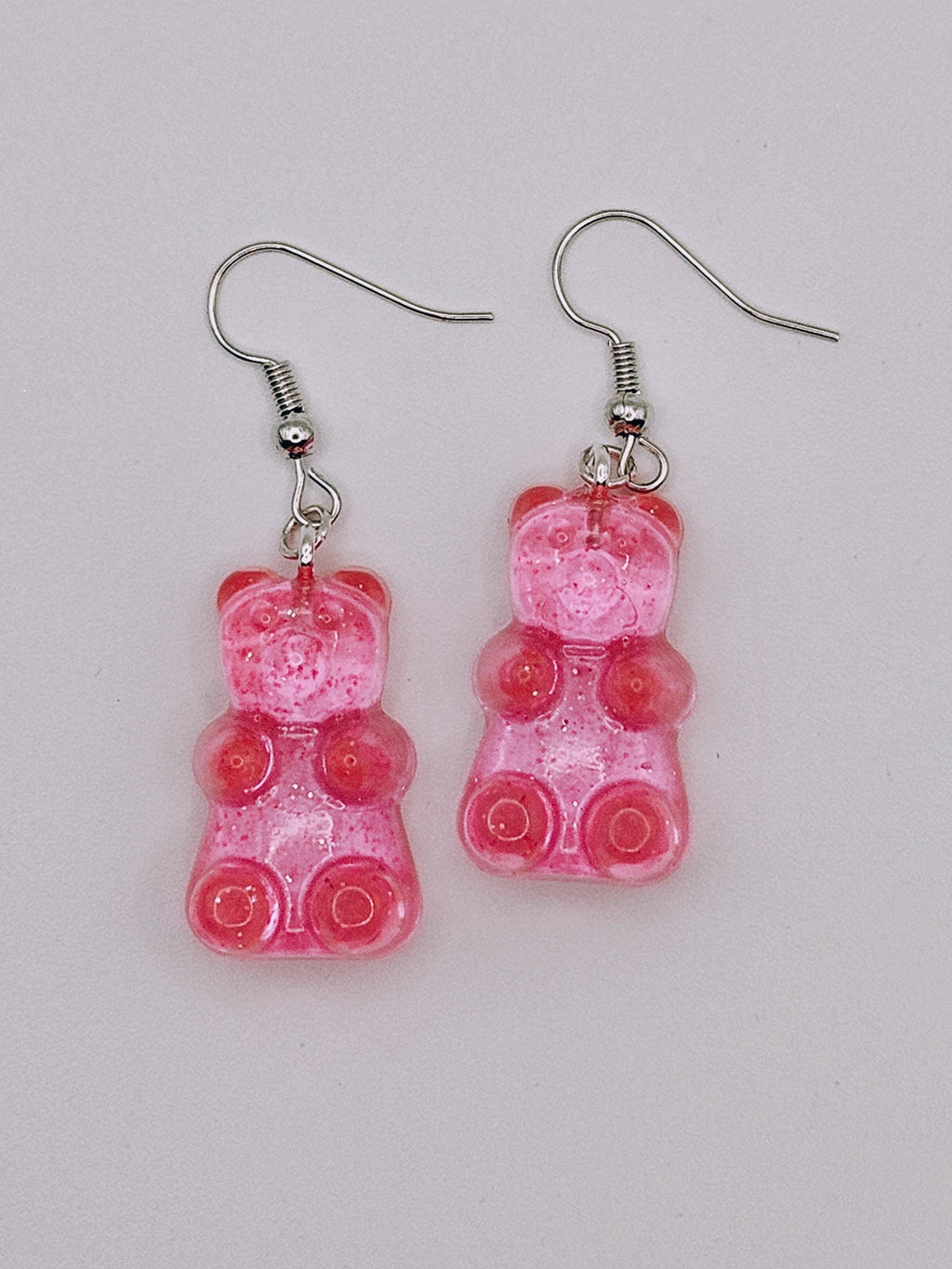 Rainbow Gummy Bear Resin Earrings | Y2K Kawaii Dangle Candy Jewelry