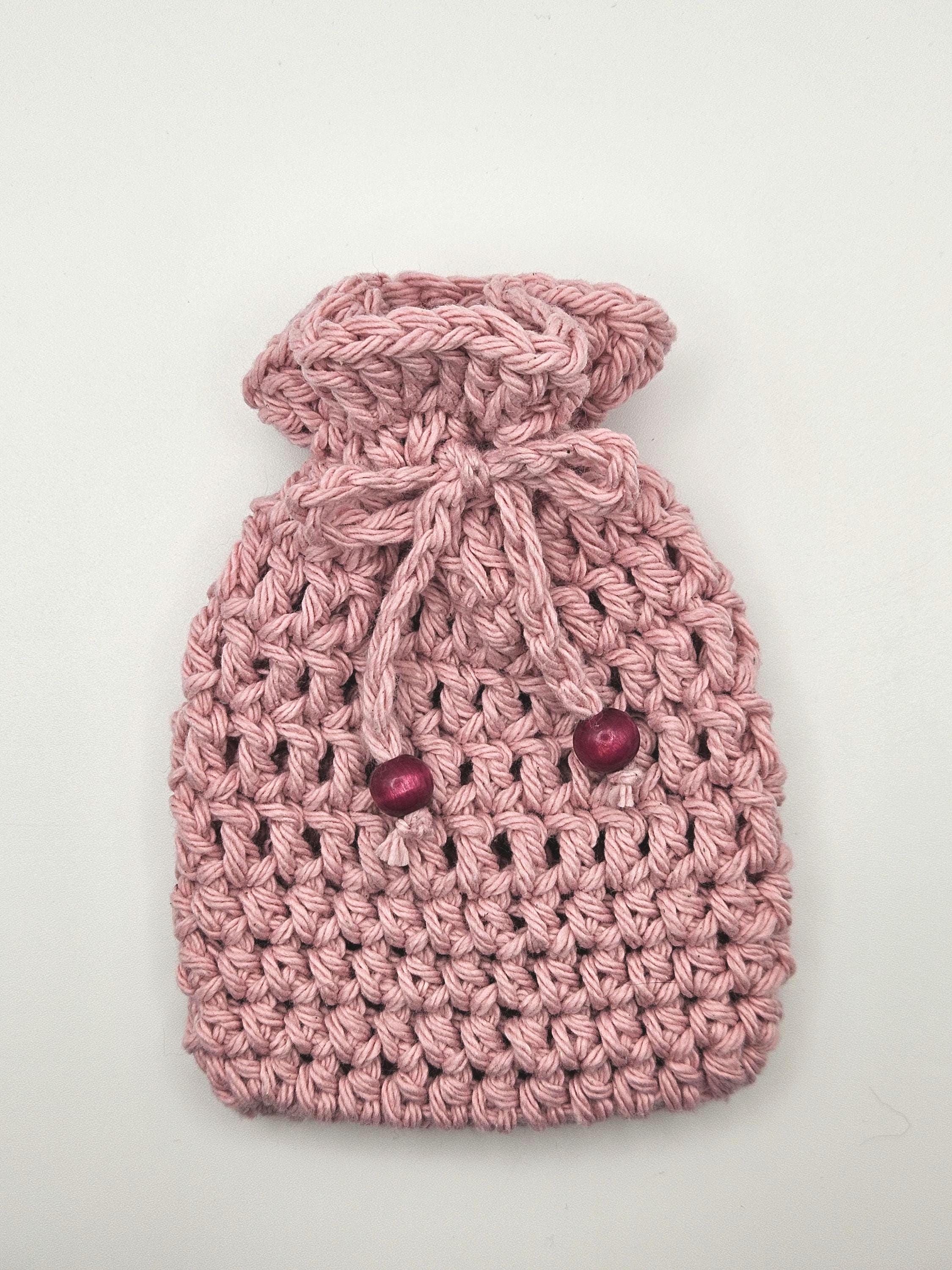 Crocheted Cotton Soap Saver Bag | Reusable Eco-Friendly Bath Accessory