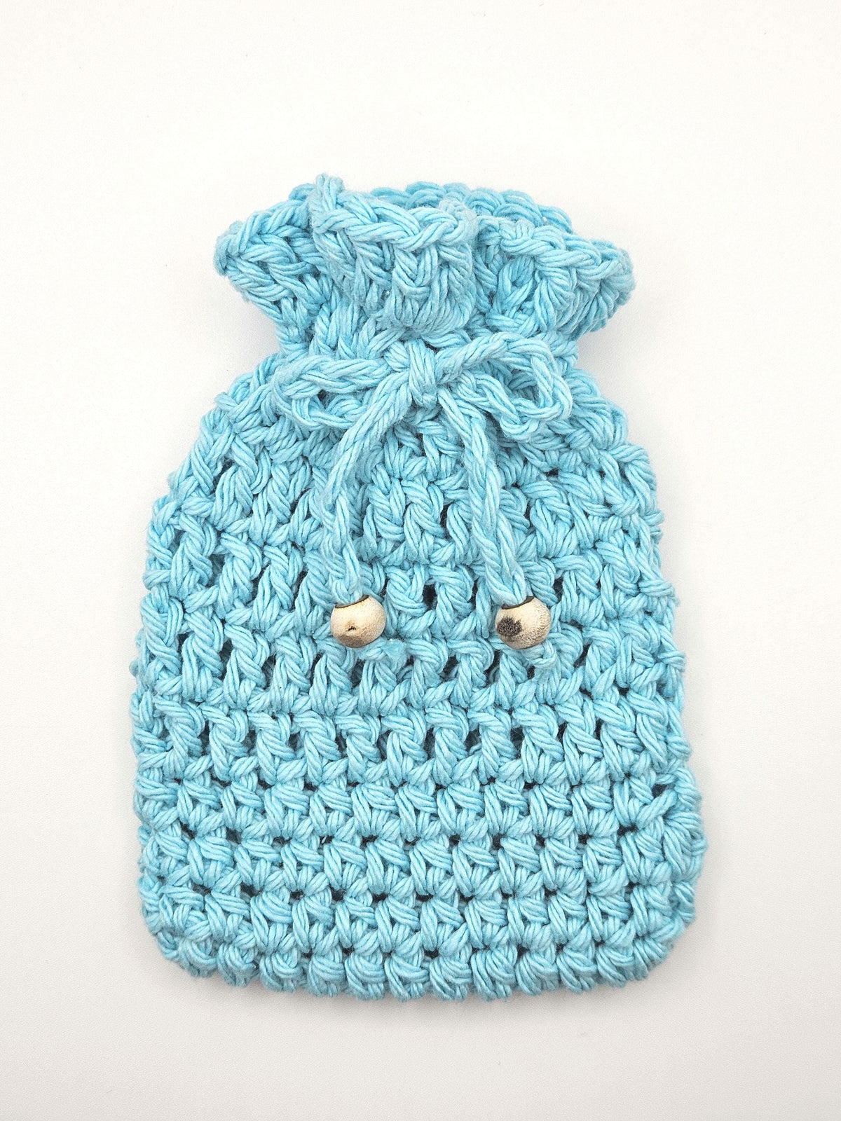 Crocheted Cotton Soap Saver Bag | Reusable Eco-Friendly Bath Accessory