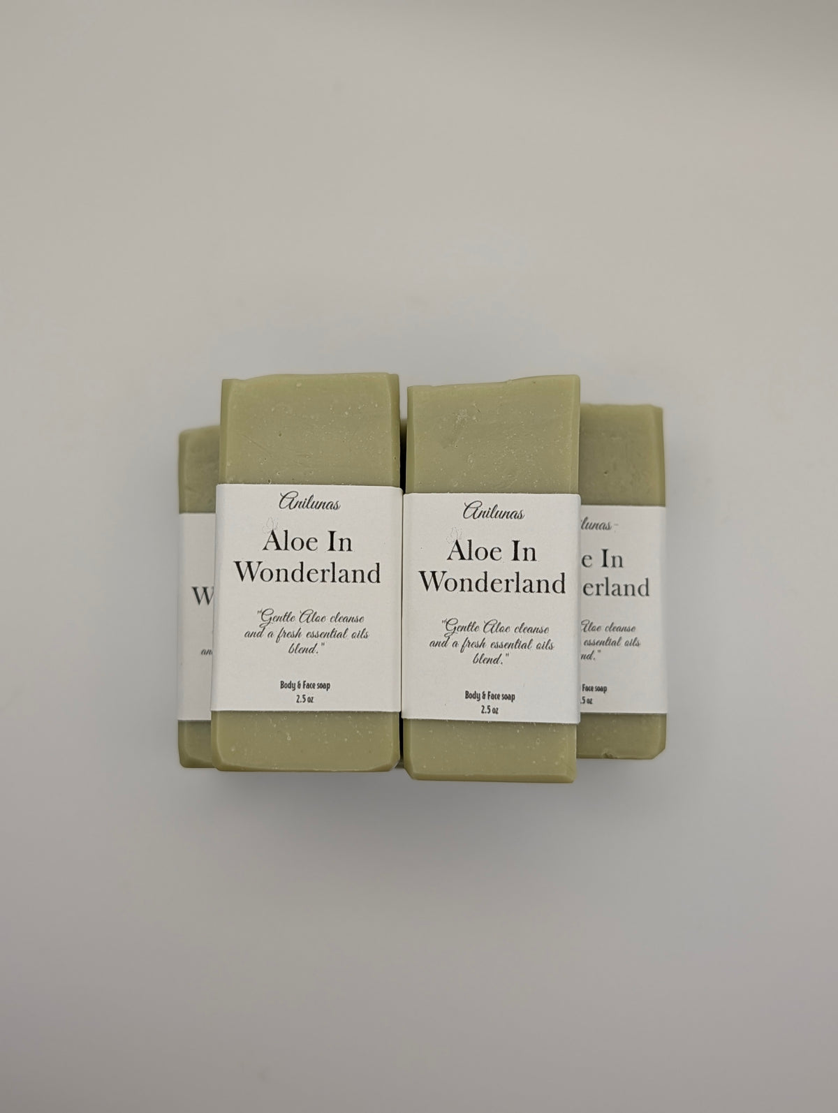 Aloe in Wonderland handmade cold process soap | Aloe vera soap naturally colored and scented with essential oils
