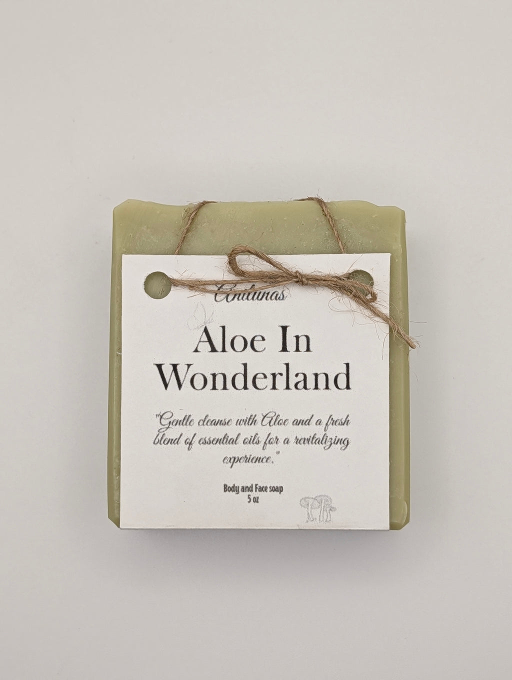 Aloe in Wonderland handmade cold process soap | Aloe vera soap naturally colored and scented with essential oils